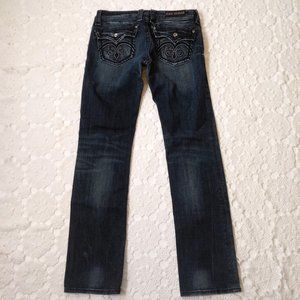 Rock Revival Dark Blue Straight Leg Jeans